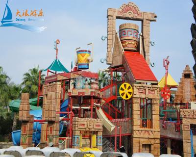 China Aqua Park Waterpark Equipment Maya Style Water House Aqua Park By Sea Fiberglass ISO9001: 2000 CN; GUA DALANG VIVE DL fast delivery for sale