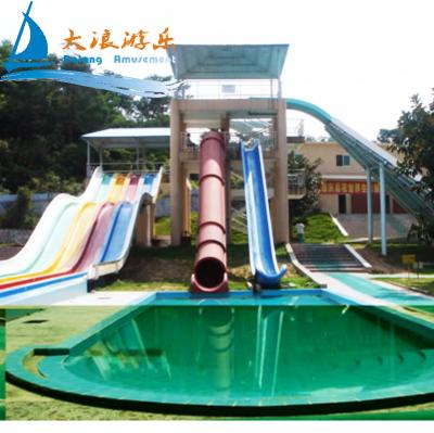 China Adult UV Protection Water Slide Commercial/High Temprature Prevention China Supplier Aqua Park Swimming Pool Amusement Equipment Fiberglass Aqua Slide for sale