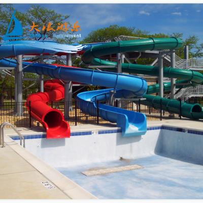 China UV Protection/High Temprature Prevention Water Park Amusement Equipment Pool Slide Aqua Park Pool Equipment Slide Garden Slide for sale