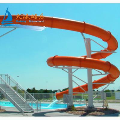 China UV Protection/High Temprature Prevention Fiberglass Playground Equipment Water Slide Pool Slide Home Swimming Pool With Entertainment Slide for sale