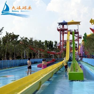 China Fiberglass + Galvanized Steel Pipe Dalang Water Park Equipments Factory New High-Speed ​​Fiberglass Slide For Adult for sale