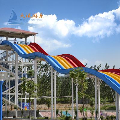 China Aqua Park Water Slide Water Park For Sale Packing Rainbow Fiberglass Water Park Slide Play Equipment for sale