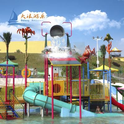 China Mini Aqua Park Small Water Park Fiberglass Water Playground Equipment Kids Fiberglass Hand Jet- Molding1 for sale