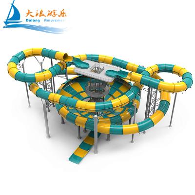 China Super UV Protection Tai Chi Bowl Slide Speedway Water Park / High Temprature Prevention Dalang Brand New Product for sale