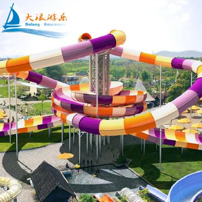 China UV Protection/High Temprature Prevention Waterpark Playground Aqua Park Equipment For Kids And Adults Tube Pool Slide Pool Slides for sale