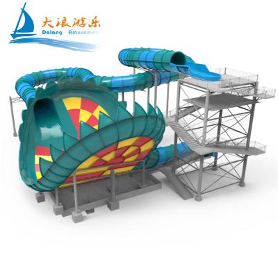 China UV Protection/High Temprature Prevention Water Park Water Play Equipment Water Slide Park Slide for Kids Playground for sale