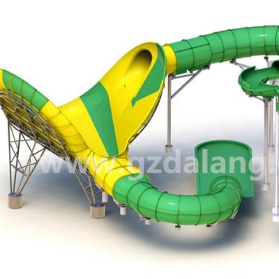 China Popular Colorful Commercial Amusement Park Water Play Equipment Pearl Shell Water Slide Used 12-15Years For Outdoor Playground 4 Players for sale