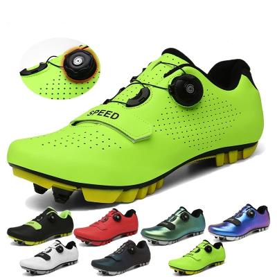 China OEM Lockless EVA Insole Outdoor Sports Sapatilha Ciclismo Self-locking Weather Shoes Cycling Men's Cycling Shoes for sale