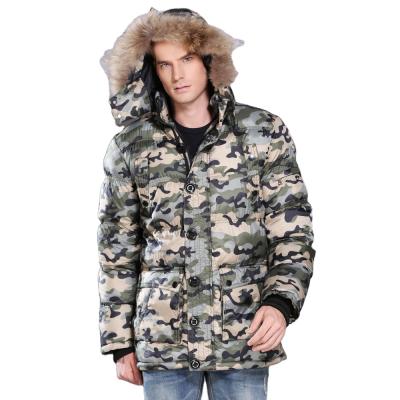 China 2021 Hot Sale Men's Army Parkas Homme Parkas Anti-wrinkle Parka Fur Hood for sale