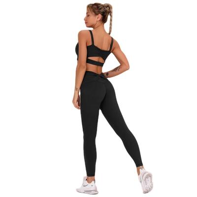 China Breathable Professional Manufacture Cheap Sportswear Leggings Yoga Sets Fitness Wear For Woman for sale