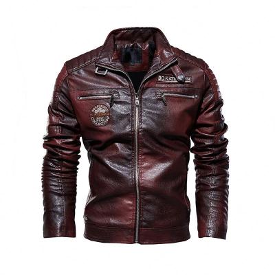 China New arrival fashion men's waterproof high quality design with wholesale price men's leather jackets and coats for sale