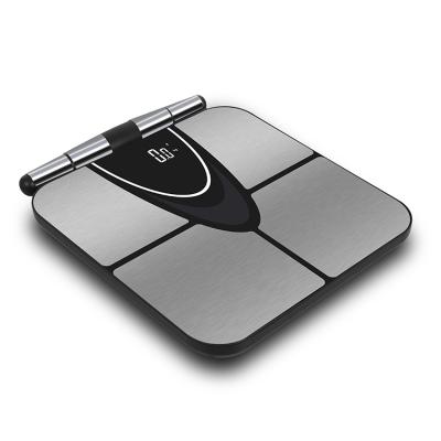 China 8 Electrodes Personal Body Balance Measurement Bathroom Scale Smart Connection APP Fat Body Fat Measurement Scale for sale