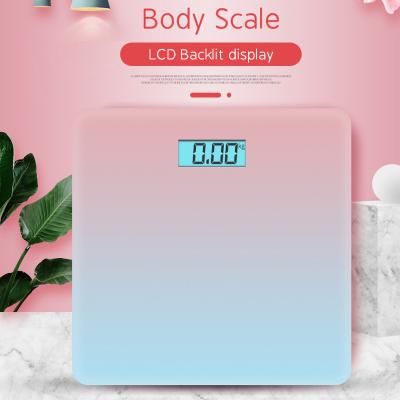 China Tempered Glass + ABS Plastic Tempered Glass Digital Personal Weight 180Kg Weighing Household Bathroom Body Scale for sale