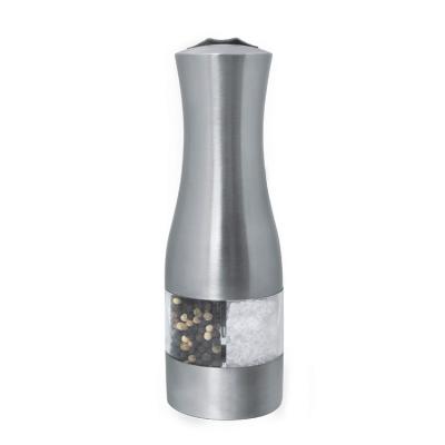 China Best Kitchenware Vase 21 Cm Shaped Stainless Steel 2-in-1 Electric Pepper And Salt Mill for sale