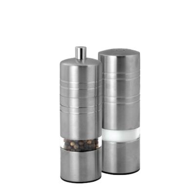 China Grinder 24.5cm Large Elegant Modern Shaker Salt Mill Set Peppermill Stainless Steel Kitchen Tableware 14cm 18.5cm for sale