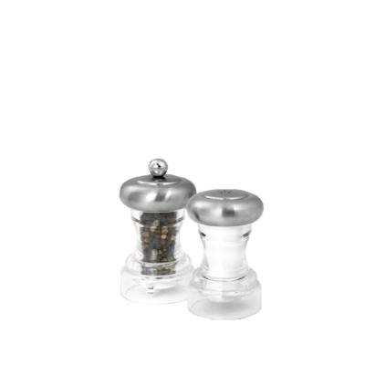 China High Quality SS Top and Acrylic Peppermill Shaker Set Kitchenware for sale