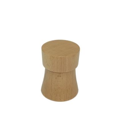 China Beautiful 8cm Dark Brown Natural Color Beech Body Peppermill Salt Mill Grinder 10cm Kitchen Tableware for sale