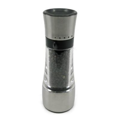 China Best Price 18cm Kitchenware Stainless Steel Grind Select Peppermill Grinder Bottle for sale