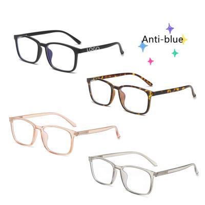 China ANTI BLUE LIGHT & New Arrival China GLASSES Computer TRANSPARENT Men Anti Blue Ray Light Blocking Eyeglasses Optical Colored Eyeglasses Frames Tr90 Glass for sale