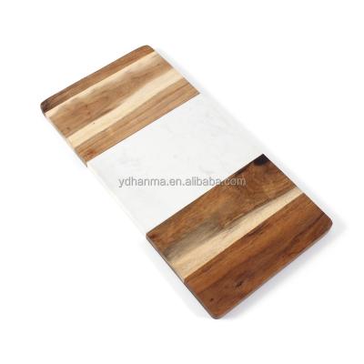 China Hot sales factory price disposable marble and acacia cutting board and wooden cheese board for kitchen for sale