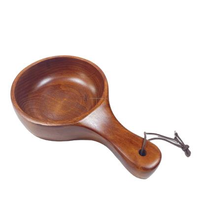 China The viable ecological portion of wooden beech wood salad rolling with the handle for fruits or salads for sale