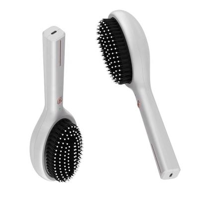 China New Arrival Waterproof Hair Care and Styling Devices Portable Displacement Negative Ion Electric Hair Brushes with USB for sale