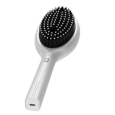 China Waterproof High Quality Cheap Hair Straightener Portable USB Electric Hair Brush Styling Massage Detangling Negative Ion Hair Brush for sale