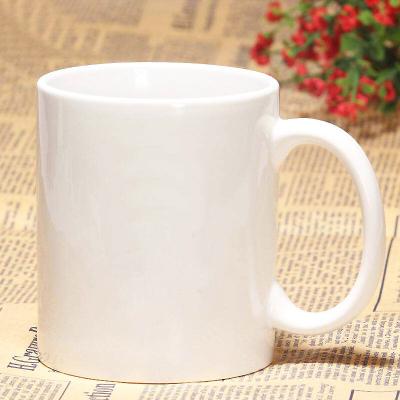 Cina Tazze da caffè ceramiche su ordinazione bianche del grado un 11oz in vendita