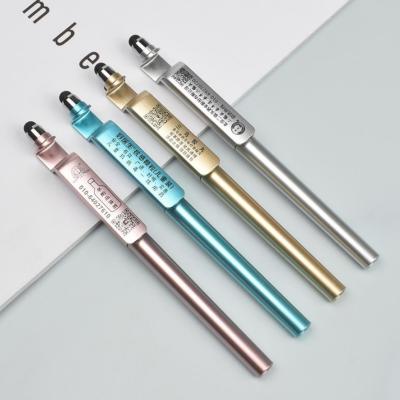 China 0.7mm het Schrijven van de het Metaalbal van de breedteaanraking het Zilver van Pen With Stylus Gold Pink Te koop