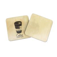 China Wood Transfer Sublimation Blank MDF Square Cork Coasters Double Sides Printable for sale