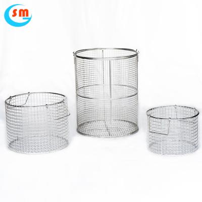 China Square Filter / Round Basket Type Hotels Air Filter Wire Mesh / Stainless Steel Filter Basket for sale