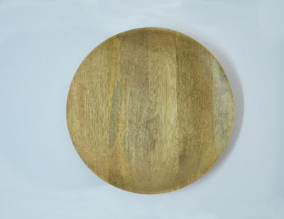 China Home Hotel Restaurant 9 Inch Acacia Wood Round Serving Tray Fruit Tray Nuts Dish Sweets Plate for home&hotel&Restaurant for sale