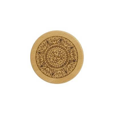 China Sustainable Coasters For Drinks Set Instruments Natural Beech Wood Coasters Home Serving Tray Coasters for sale