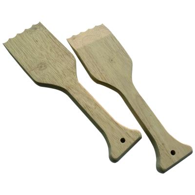 China Easily Cleaned Wooden BBQ Cleaner Grill Scraper With Handle for sale