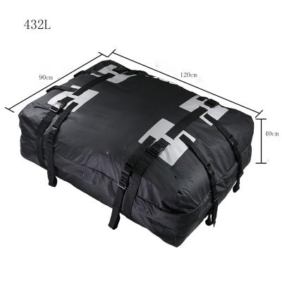 China Automotive Outdoor Accessories Car Roof Bag Roof Top Cargo Carrier Bag, Roofbag Car Waterproof Soft Roof Top Carrier Storage Luggage Bag for sale