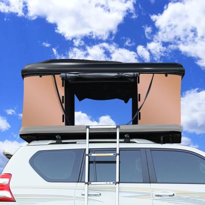 China Straight Tether Type 2020 Stretching Hard Shell ABS Car Roofs Top Tent 2 3 Person Car Roof Tent Motorhome Roof Tent for sale