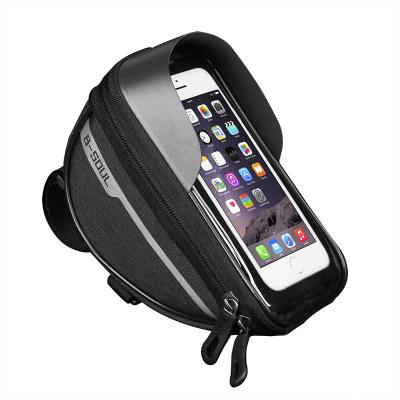 China Polyester Waterproof Travel Unisex Bicycle Bag For Phone Sports Bike Storage Bag Touch Screen Bicycle Package Bike Accessories for sale