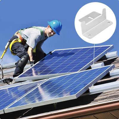 China High Quality Aluminum Solar Mounting System Solar Panel Z Bracket Mounting Kit Set for sale