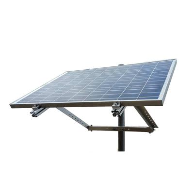 China 6005-T5 Aluminum & SUS304 Commercial Aluminum Solar Mounting Rail Panel Tilt Mount Pole Rack System for sale