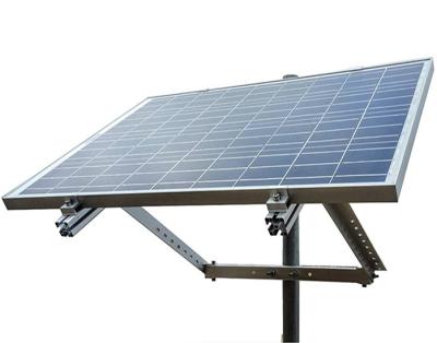 China Aluminum Solar Power System Pole Mounting Bracket Solar Panel Pole Pole Bracket for sale