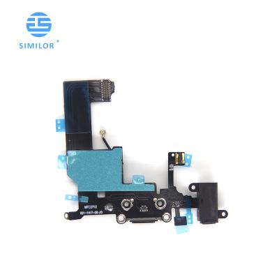 China Replace Phone Parts Similor Wholesale Price Dock Connector Flex Cable For Damaged Charging iPhone 5 5G for sale