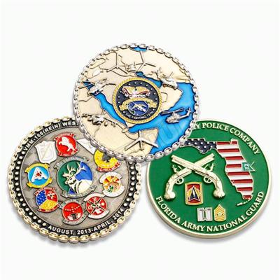 China Custom 3D Metal Enamel Antique Zinc Alloy Brass Challenge Europe Silver Coin Coins for sale