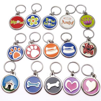 China Fashional Souvenir Gifts Custom Logo Keychain Metal Round Key Chain Zinc Alloy Round Shape Key Chain for sale