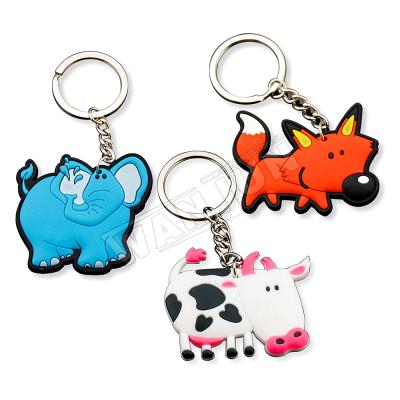 China Cute Cartoon Llaveros Mini Soft Pvc Keychain Custom Made Wholesale Personalizados Eco-friendly for sale