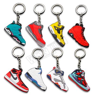 China Factory Custom Rubber 3d PVC Soft Key Chain Eco - Friendly , Promotional Custom 2d Logo Shaped Cheap Soft PVC Key Chain for sale