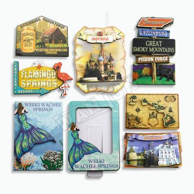 China Custom Personalized Photo Fridge Photo 3D Animal Double Fridge Magnets for sale