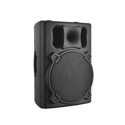 China 15 Inch 180w Stage Cabinet Custom Professional Plastic USB BT MP3 FM 