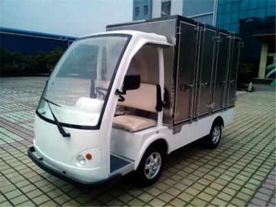 China La comida eléctrica de Orang del carro del hotel de 2 Seater Carts la caja del cargo para el hotel de parque de la fábrica en venta