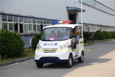 China Multi Color 4 Passenger Electric Patrol Car For Security Cruise With Caution Light for sale