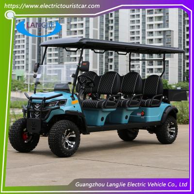 China Seis plazas de coche eléctrico 48V Club Car Utility Vehicle AC Motor Club Cab Golf Cart Para el campo de golf en venta